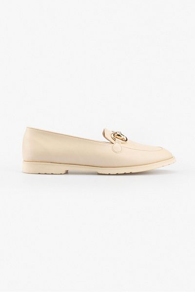 NİŞANTAŞI SHOES Nerina Ecru matt kiegészítők, lapos talpú női balerinák