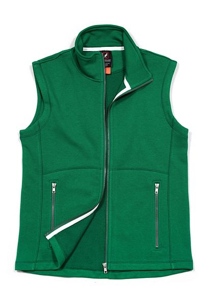 Cottonland Vestă de transpirație din bumbac ALEXA, cu o formă relaxată, VERDE