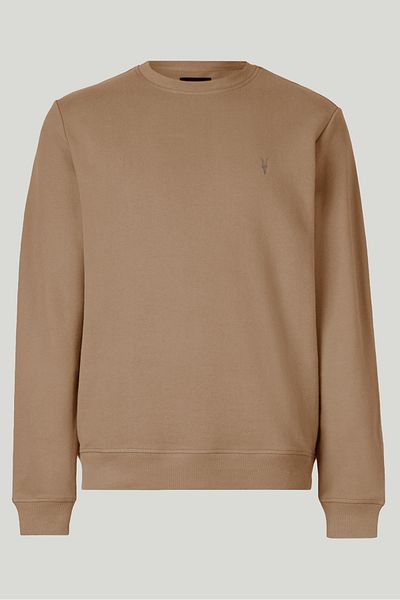 COMBİNE MİCHAİL Caramel Color Basic Crew Neck Relaxed Regular Men's Sweatshirt