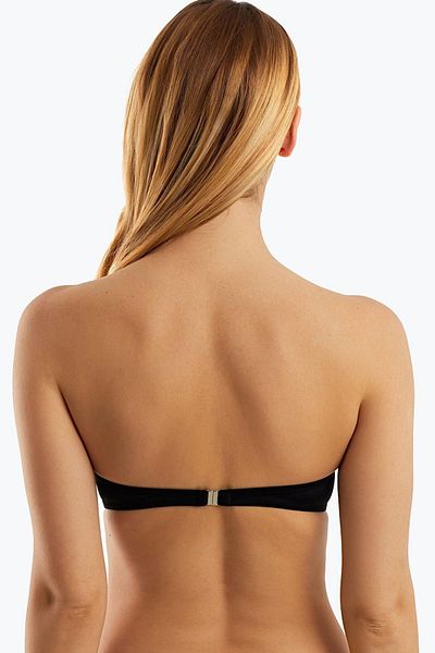AYYILDIZ 63549 Czarny top od bikini bez ramiączek