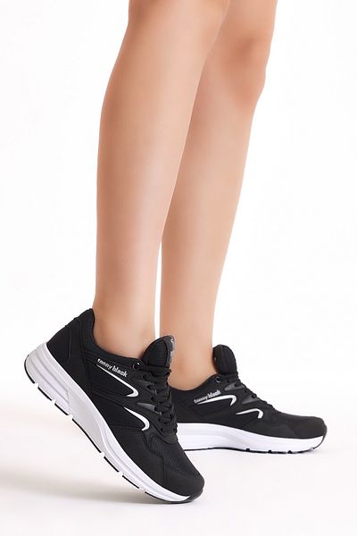 Tonny Black Unisex Schwarz Weiß Sportschuhe 772-0