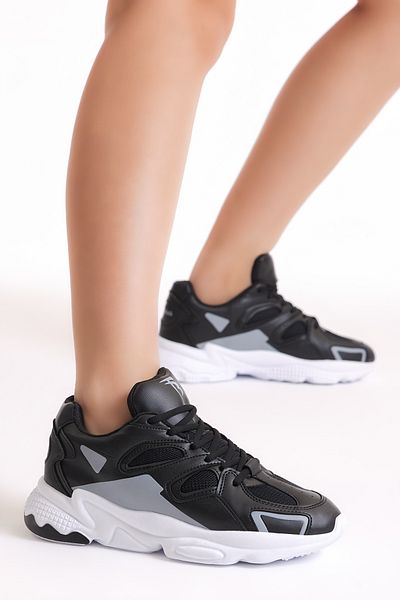 Tonny Black Unisex Schwarz Weiß Sportschuhe Tb252