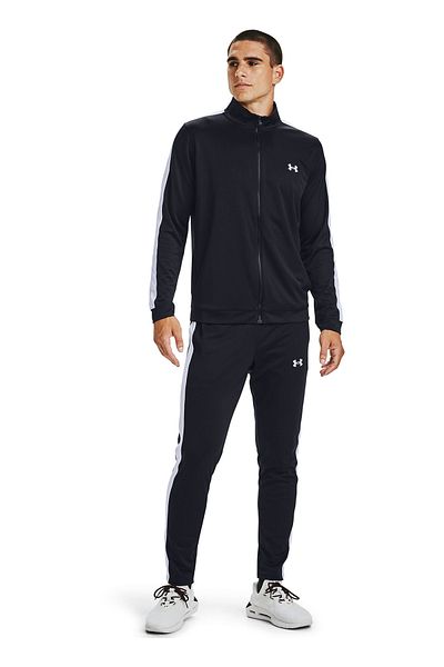 Under Armour طقم رياضي رجالي أسود - أبيض عادي 1357139 -بدلة رياضية متماسكة من UA