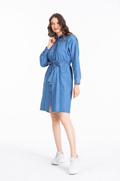 Pitti فستان أزرق كحلي نسائي 51095