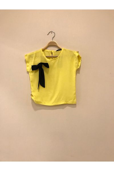 Pitti بلوزة صفراء مفعمة بالحيوية للفتيات 9231