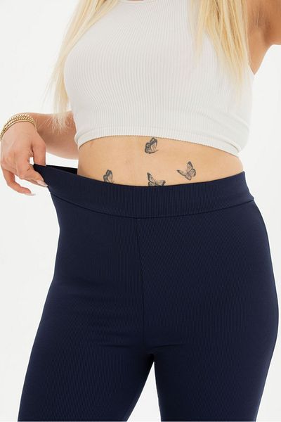 TİGERS WOMEN'S LARGE SIZE HIGH WAIST CHARTERED SPANISH BEAN TIGHTS