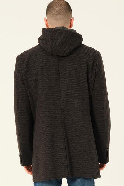 Dewberry PLT8395 DEWBERRY BATTAL PALTO-DIAGONAL BLACK