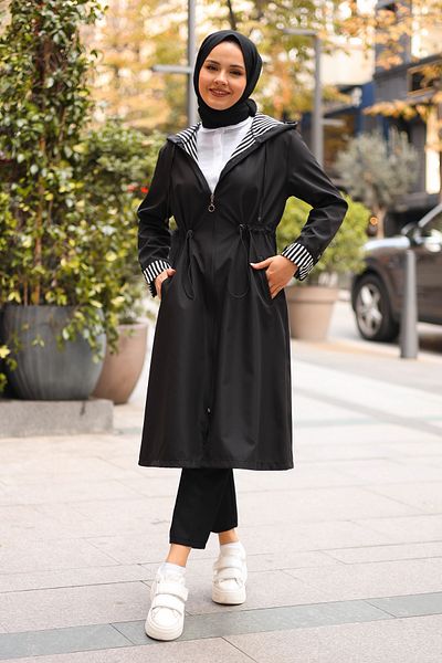 benguen 2060 Seasonal Trenckot Black