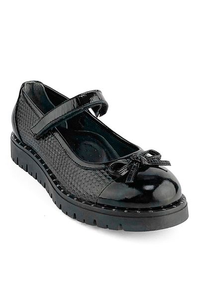 Cici Bebe Ayakkabı Pantofi de școală pentru fete din piele naturală din piele naturală