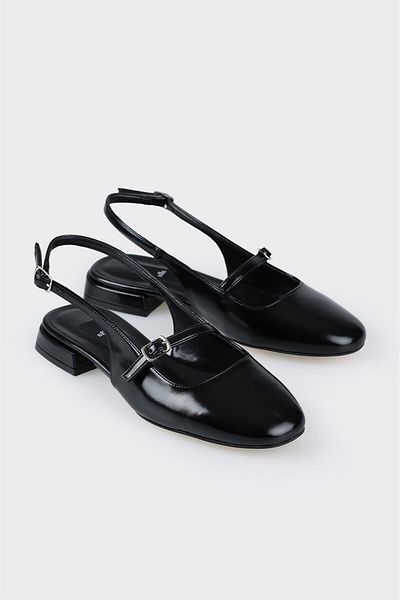 Elle Shoes راقصة الباليه النسائية السوداء