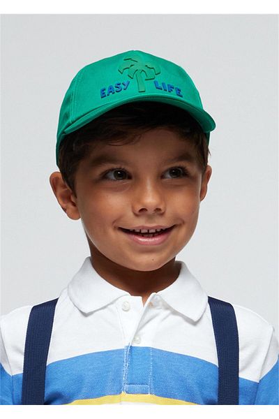 MAYORAL Boy's Embossed Hat Green 10718