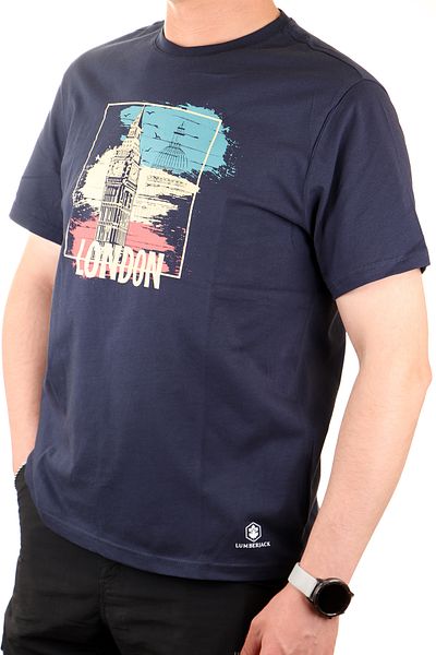 lumberjack تي شيرت رجالي من القطن برقبة دائرية من London Nedcamo