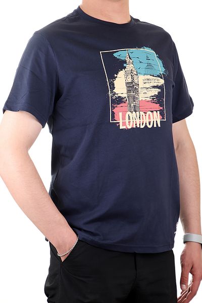 lumberjack تي شيرت رجالي من القطن برقبة دائرية من London Nedcamo