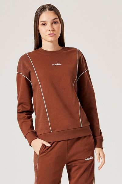 Ellesse Crew Neck Brown Women's Sweatshirt F003-Br Women's Sweatshirt