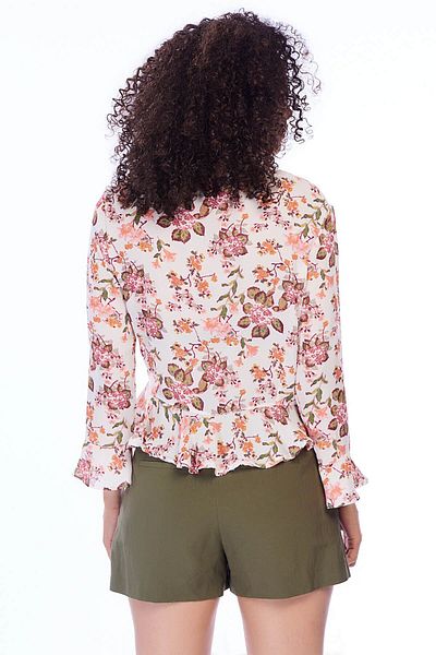 Pitti بلوزة نسائية بيضاء 10183