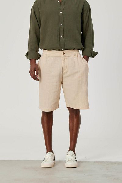NOMARC Pantaloni scurți de in - Culoare crem