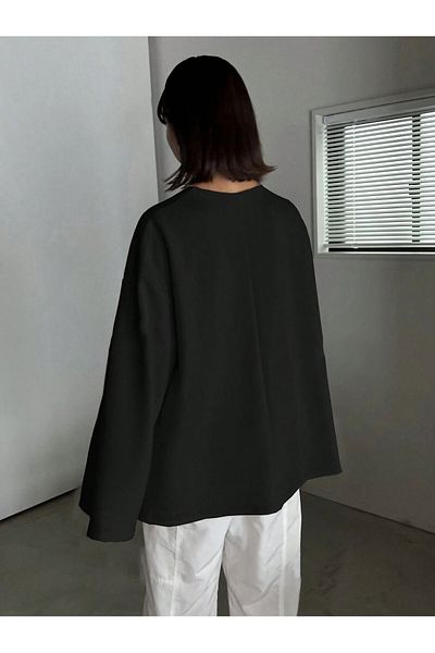 Know Black Spanish Sleeve Zip Modest Women's Blouse