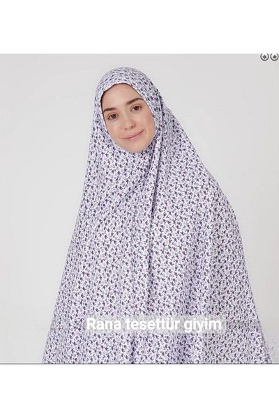 Şahane Prayer Clothing 2 Piece Floral Two Piece Set Sleeveless Cotton