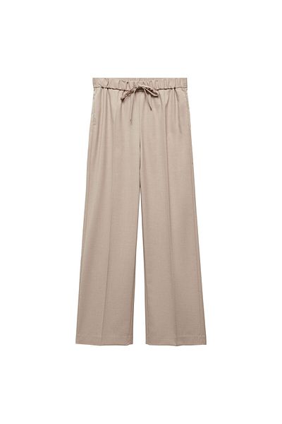 MANGO Béžové dámske nohavice - Model57926717