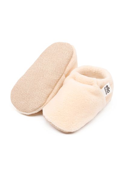 Ella Bonna Fleece-Baby-Ärmel – rutschfeste Sohle und Bio-Baumwoll-gefütterte Heim-Kinderzimmerschuhe