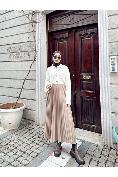 CEVHER تنورة نموذجية بطيات رفيعة