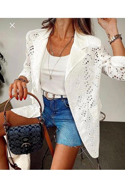 CNG MODA سترة مطرزة مقاس كبير