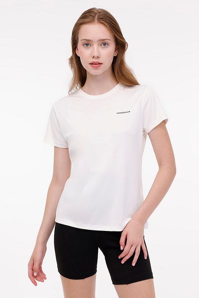 lumberjack تي شيرت نسائي بأكمام قصيرة من WB PES C NECK 11CT123 4PR إكرو
