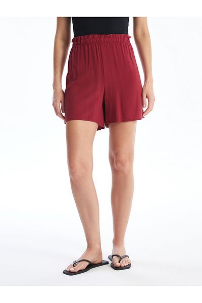 LC Waikiki Women's Straight Shorts - Elastic Waist