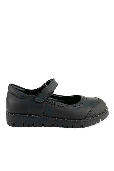 Cici Bebe Ayakkabı Pantofi de școală ortopedici pentru fete din piele naturală - cu bandă velcro confortabilă și ușoară