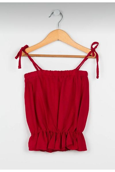 Pitti بلوزة بناتي باللون العنابي 92900