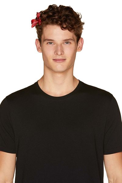 United Colors of Benetton Tricou de bază pentru bărbați cu gât crew - 311933 U53J1F15