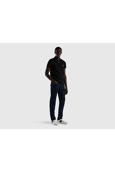United Colors of Benetton Tricou polo slim cu mânecă scurtă