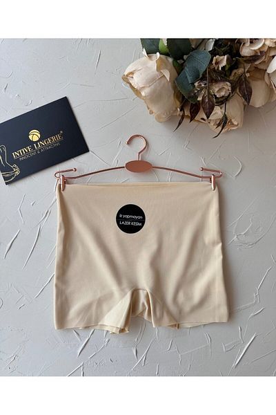 İntive Lingerie بوكسر نسائي من القطن عالي الخصر مريح وشبكي عالي الخصر