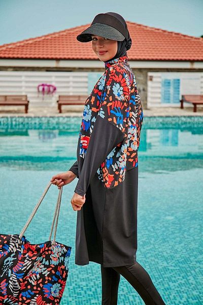 Marina حقيبة الشاطئ باللون الأسود C2313