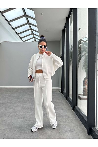 ESRAHELVACI Súprava teplákových súprav so zapínaním na zips
