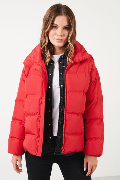 Lela High Collar Puffed Short Jacket Coat 6020045
