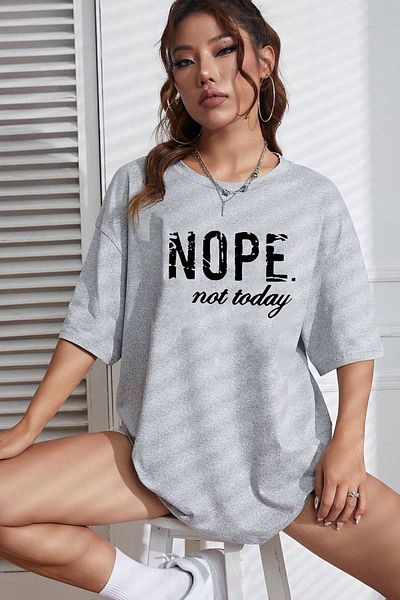 uyguntarz Tricou imprimat unisex „Nu azi”.
