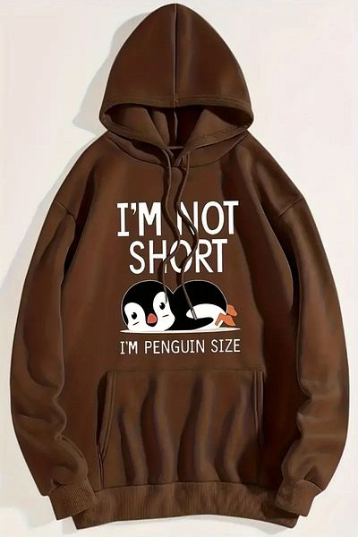 uyguntarz Hanorac oversize unisex - nu sunt scurt imprimat