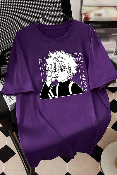 uyguntarz Μπλουζάκι Unisex Killua Zoldyck Printed