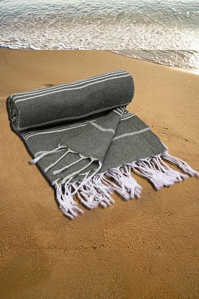 FAVORA Peştamal Plaj Havlusu 90x140 - Haki
