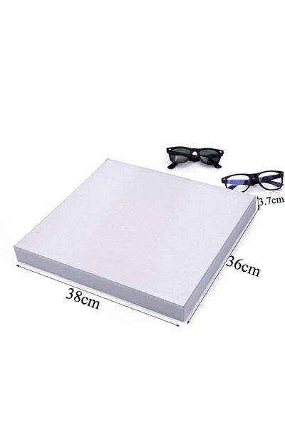 Aydın Decor Domestic Production Havana Model Suede Fabric Gray Color 36-38 Cm Drawer Glasses Stand