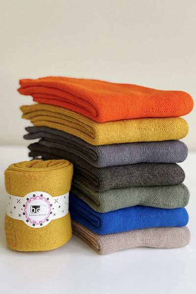 BGK 7 csomag unisex téli törölköző zokni pamut
