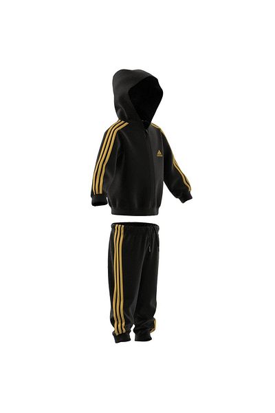adidas طقم بدلة رياضية للأطفال بغطاء للرأس من Essential Shiny Hr5874