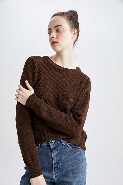 DeFacto Regular Fit Basic Thessaloniki Knitwear Sweater H6905Az22Au