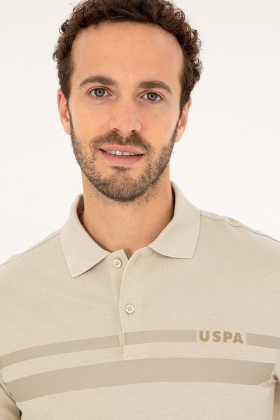 U.S. Polo Assn. تي شيرت رجالي ذو قصة عادية وياقة بولو 50287102 -vr049