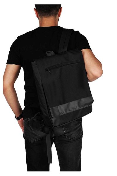 Bagorama Want Unisex 15.6 Laptop / Tablet Συμβατό υφασμάτινο σακίδιο πλάτης - Μαύρο