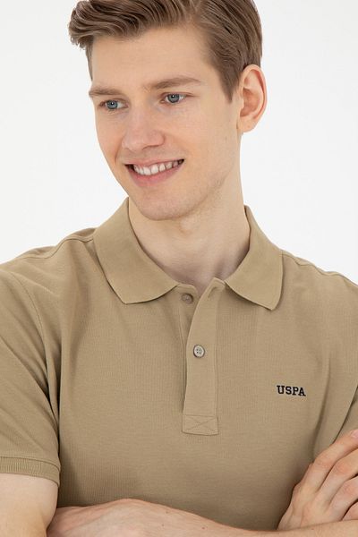 U.S. Polo Assn. تي شيرت كاكي أساسي للرجال 50284641 -vr027