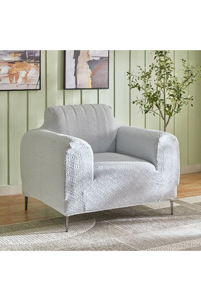 Home Box Comfino 1-Seater Knitted Jacquard Sofa Cover - 75-115 cm