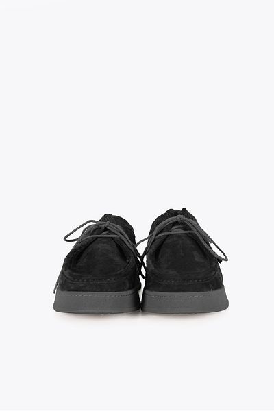 GIESTO Black Suede Leather Shoes