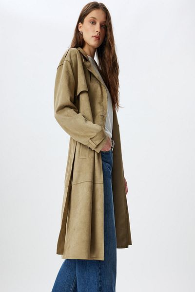 Koton Ada Çayi Women's Trench Coat 5Wak00041Ew